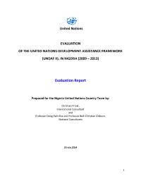 UNDAF 2009-2013 Terminal Evaluation