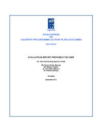 A Terminal Evaluation of UNDP-Uganda Country Program Action Plan (CPAP): (2010-2014/15)