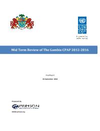 Mid-Term Review of CPAP 2012 -2016