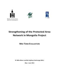 Mid-term evaluation: Strengthening Protected Area Network