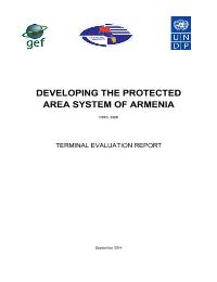 Developing Protected Area System of Armenia Terminal Evaluation