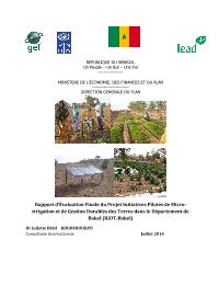 Evaluation finale du projet Initiatives pilotes de Micro-irrigation et de Gestion durable des terres dans le Département de Bakel