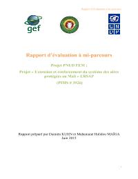 Evaluation à mi-parcours du projet Extension et Renforcement du Système des Aires Protégées au Mali (ERSAP)