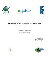 Terminal Evaluation: Strengthening National Management Capacities and Reducing of Releases of POPs in Honduras