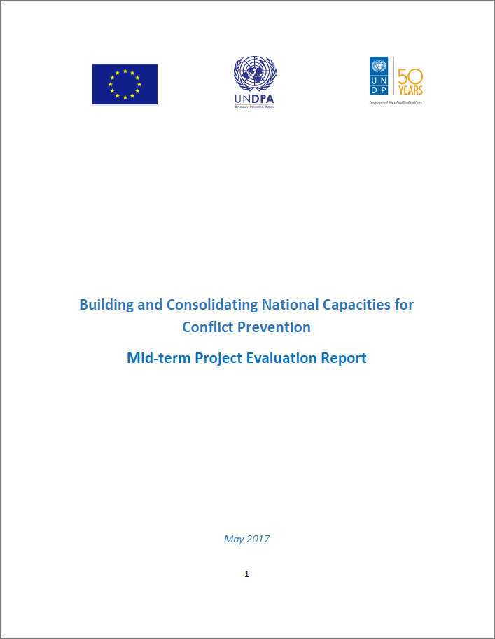 Evaluation of EU/UN Project on Building National Capacities for Conflict Prevention