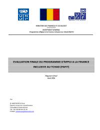 Evaluation du programme d'appui AÂ  la finance Inclusive au Tchad