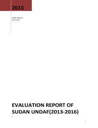 UNDAF Evaluation