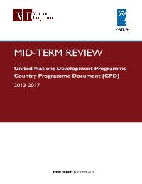 CPD Mid Term Review  Sri Lanka 2016