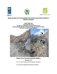 Reducing Risks and Vulnerabilities from Glacial Lake Outburst Floods in Northern Pakistan