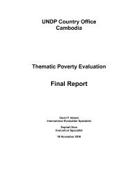 Poverty Thematic Evaluation