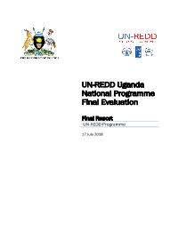 Terminal evaluation of Uganda/ UN REDD National Programme