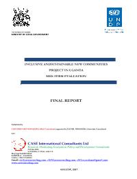 Midterm Evaluation of  Saemaul Initiative Towards Inclusive and Sustainable New Communities in Uganda (ISNC) Project