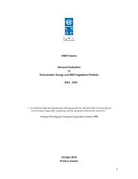 Evaluation of the Energy and Environment Portfolio