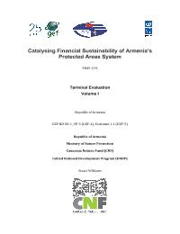 Catalyzing Financial Sustainability of Armenia's Protected Area System Final Evaluation
