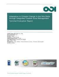 Final Evaluation Adaptation to Climate Change in the Nile Delta through Integrated Coastal Zone Management