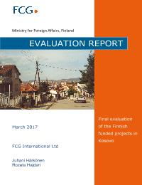 Final Evaluation of the Finnish-Funded Projects in Kosovo in 2016