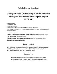 Mid-Term Review Georgia Green Cities: Integrated Sustainable Transport for Batumi and Adjara Region (ISTBAR)