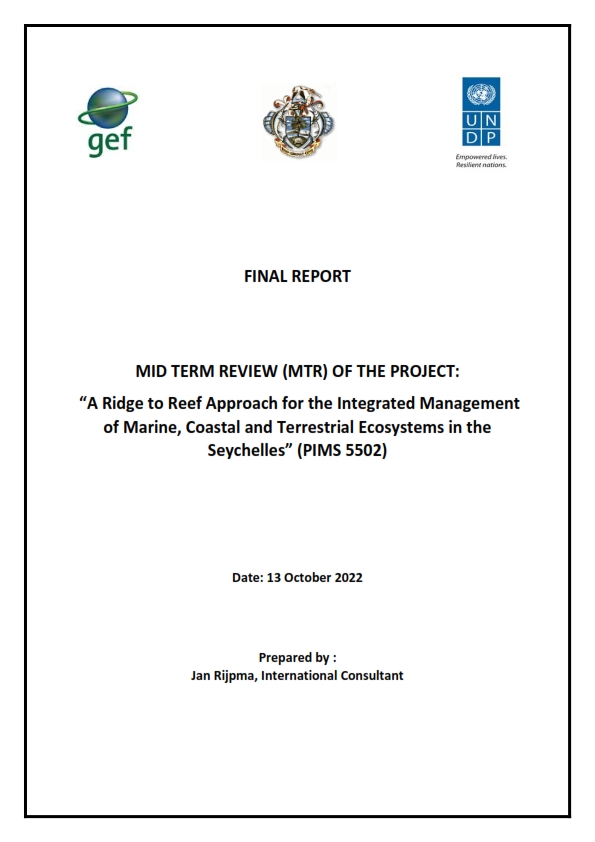 Mid Term Evaluation for the Ridge to Reef Project