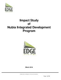 Impact Study of Nubia Integrated Development Program