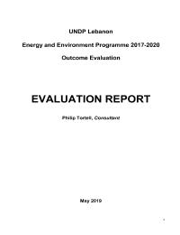 Energy and Environment Outcome Evaluation