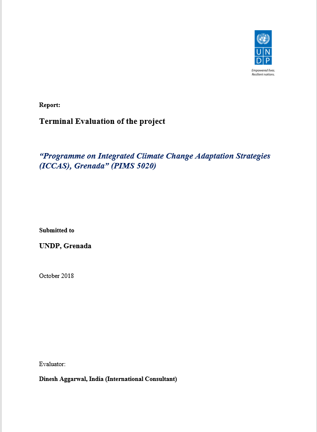 Programme on Integrated Climate Change Adaptation Strategies (Grenada) (ICCAS  00085959)