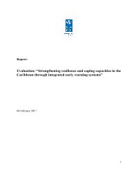 Evaluation: "Strengthening resilience and coping capacities in the Caribbean through integrated early warning systems