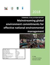 Mainstreaming global environment commitments for effective national environmental management