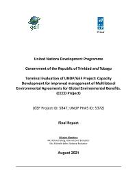 Evaluation of the capacity development for improved management of Multilateral Environmental Agreements (MEA) for global environmental benefits