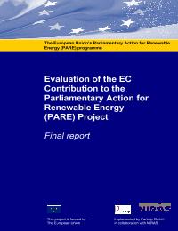 Evaluation of the EC Contribution to the Parliamentary Action for Renewable Energy (PARE) Project