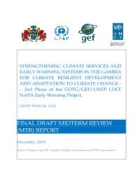Strengthening climate service and early warning systems in The Gambia