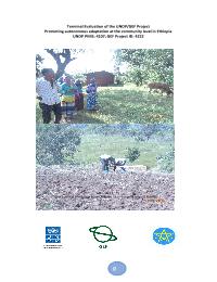 Terminal Evaluation of the UNDP/GEF Project Promoting autonomous adaptation at the community level in Ethiopia