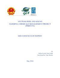 Mid-term evaluation of POPs  and Sound Harmful Chemical Management Project (00082491)