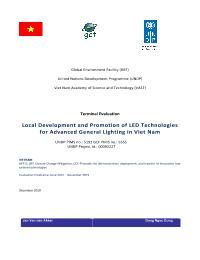 Terminal evaluation of  Local Development and Promotion of LED Technology for Advanced General Lighting Project (00084024)