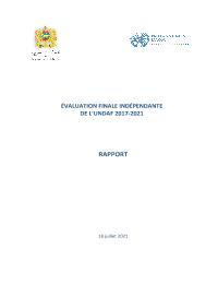 Final Evaluation of the UNDAF 2017-2021