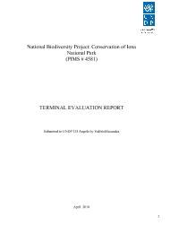 National Biodiversity Project: Conservation of Iona National Park Terminal Evaluation Report