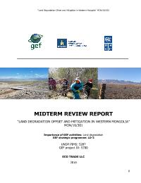 Mid-term review of the project on Land Degradation Offset and Mitigation
