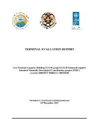 Terminal Evaluation of the Low Emmission Capacity Building Project