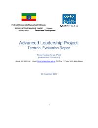 Advanced Leadership Project: Terminal Evaluation Report