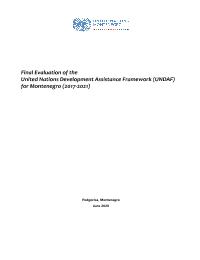 UNDAF evaluation 2017-2021
