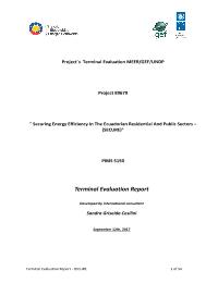 Project Terminal Evaluation MEER/GEF/UNDP