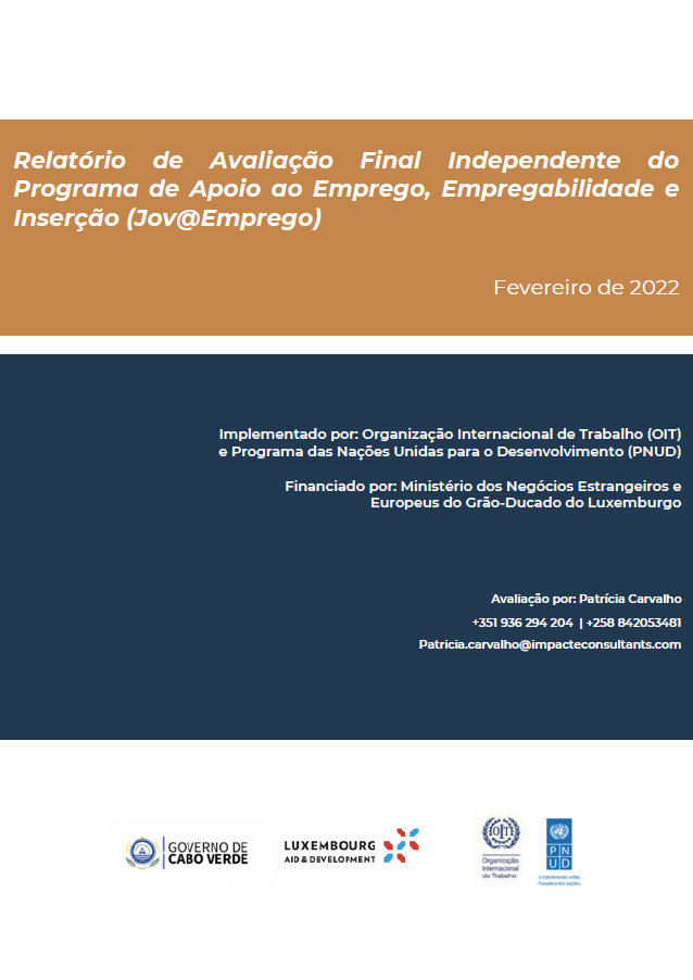 Final Independent Evaluation of Employ and Employability Project (Jov@Emprego)