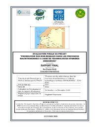 Evaluation finale du projet « GEF Hybrid mini grids in Mauritania »