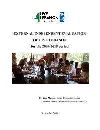 The Lebanese Expatriate Project, Live Lebanon - Evaluation