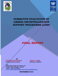 Terminal Evaluation_ Liberia Decentralization Support Programme 