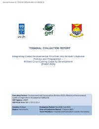Kiribati CB2 Terminal Evaluation