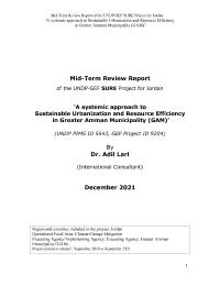 Sustainable urbanization Mid term Eval