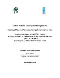 Scaleup â?? Access to Clean Energy for Rural Productive Uses ( CPD Output 3.3)