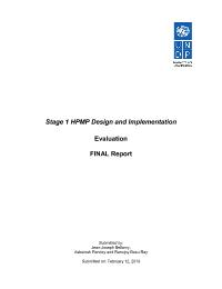 Evaluation of Stage I HCFC Phaseout Management Plans (HPMPs)