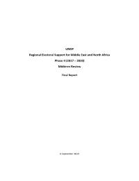 Mid-Term Regional Electoral Support for Middle East and North Africa Phase II (2017-2020)