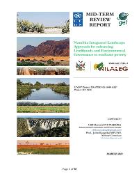 Mid-term review of  Namibia Integrated Landscape Approach for enhancing Livelihoods and Environmental Governance to eradicate poverty (NILALEG)